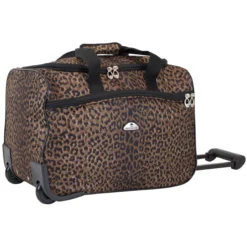American Flyer Animal Print 5-Piece Spinner Luggage Set -Travel Luggage 85300 5LBLK11