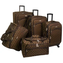 American Flyer Madrid 5-Piece Spinner Luggage Set