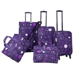 American Flyer Fireworks 5-Piece Spinner Luggage Set