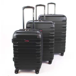 American Flyer Mina 3-Piece Hardside Spinner Luggage Set -Travel Luggage AF142 ST3 BLK 1 scaled 1
