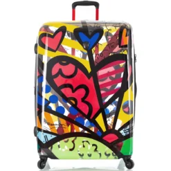 Britto A New Day TRANSPARENT 3pc Spinner Luggage Set -Travel Luggage Britto Transparent 30