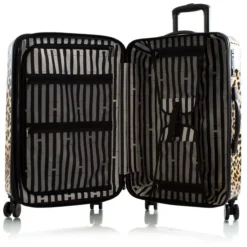 Heys Brown Leopard 26" Fashion Spinner -Travel Luggage BrownLeopard 26 open 1500x1500 7d65a221 8f9f 444c 99e4 8a4e5954fe9b