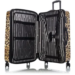 Heys Brown Leopard Fashion Spinner 3pc Set -Travel Luggage BrownLeopard 30 open 1500x1500 8e6c63d8 a5a2 4e56 93a7 7d0afa262c94