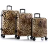 Heys Brown Leopard Fashion Spinner 3pc Set