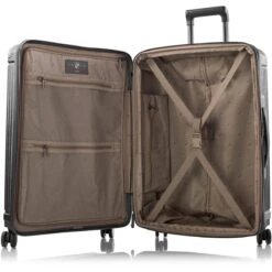 Heys EDGE 26" Expandable Spinner -Travel Luggage Edge 26 open gunmetal 1500x1500 0933156f 6208 4b57 a64b 14e40ffdc408