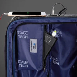 Luggage Tech Nile SMART LUGGAGE 28" Expandable Spinner -Travel Luggage Luggage Tech USB Port Pocket 1024x1024 2x 607714ce e946 4d4c b84d 63d6fca7e7ad
