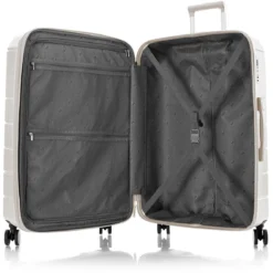 Heys NEO 3 Piece Expandable Spinner Set -Travel Luggage Neo 30 open white 1500x1500 20d09fda ccdf 4fc2 8198 330b4e0f569b