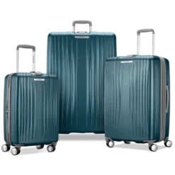 Samsonite Opto 3 Hardside 3 Piece Spinner Set -Travel Luggage OPTO3 3Piece FrostTeal