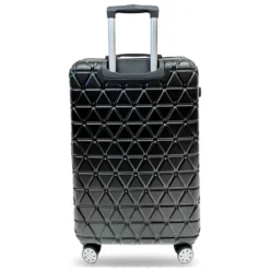 Tucci Tessere T0325 ABS 3pc Luggage Set -Travel Luggage T0325 03PC BLK back 5814a5f1 d72e 4b8c a275 b57ad19054d1