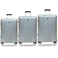 Tucci Borsetta T0330 ABS 3pc Luggage Set -Travel Luggage T0330 03PC silv
