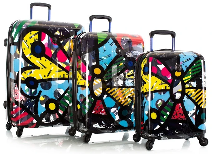 Britto By Heys "Butterfly" 3-Piece Transparent Luggage Set 1 Britto By Heys "Butterfly" 3-Piece Transparent Luggage Set