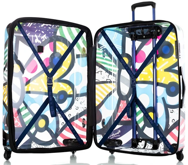 Britto By Heys "Butterfly" 3-Piece Transparent Luggage Set 2 Britto By Heys "Butterfly" 3-Piece Transparent Luggage Set - Image 2