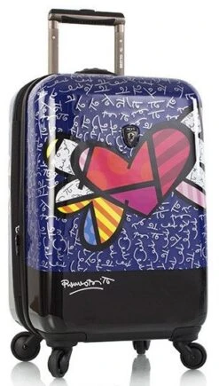 Britto By Heys "Heart With Wings" 21" Hardside Spinner Case