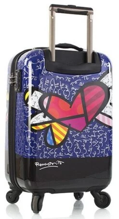 Britto By Heys "Heart With Wings" 21" Hardside Spinner Case -Travel Luggage britto by heys heart with wings 21 hardside spinner case 84