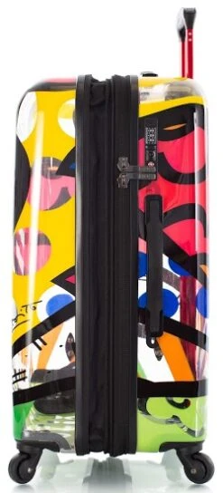 Britto By Heys "A New Day" 26" Hardside Transparent Spinner Case -Travel Luggage britto new day 26 hardside spinner case 78