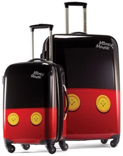 Disney Mickey Mouse Pants Hardside 2-Piece Luggage Set