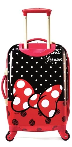 Disney Minnie Mouse Red Bow Hardside 2-Piece Luggage Set -Travel Luggage disney minnie mouse red bow hardside 2 piece luggage set 106