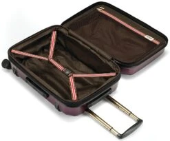 Hartmann Luxe Hardside Carry-On Spinner -Travel Luggage hartmann luxe hardside carry on expandable spinner 68