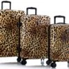 Heys Brown Leopard 3-Piece Luggage Set