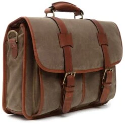Korchmar Garfield Waxed Canvas Laptop Briefcase