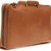 Korchmar Jackson Leather Zippered Briefcase