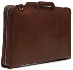 Korchmar Jackson Leather Zippered Briefcase -Travel Luggage korchmar jackson leather zippered briefcase 118