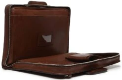 Korchmar Jackson Leather Zippered Briefcase -Travel Luggage korchmar jackson leather zippered briefcase 126