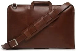 Korchmar Jackson Leather Zippered Briefcase -Travel Luggage korchmar jackson leather zippered briefcase 130