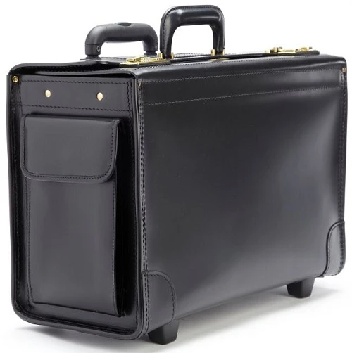 Korchmar Litigator 18" Wheeled Leather Litigation Case 1 Korchmar Litigator 18" Wheeled Leather Litigation Case