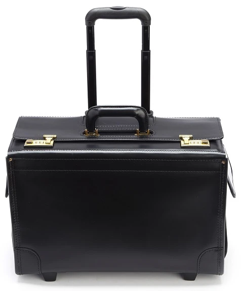 Korchmar Litigator 18" Wheeled Leather Litigation Case 4 Korchmar Litigator 18" Wheeled Leather Litigation Case - Image 4