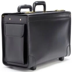Korchmar Litigator 20" Wheeled Leather Litigation Case