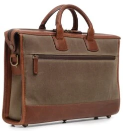 Korchmar Sawyer Waxed Canvas Laptop Briefcase