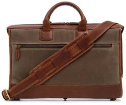 Korchmar Sawyer Waxed Canvas Laptop Briefcase 10 Korchmar Sawyer Waxed Canvas Laptop Briefcase -Travel Luggage korchmar sawyer compact zippered brief olive 9
