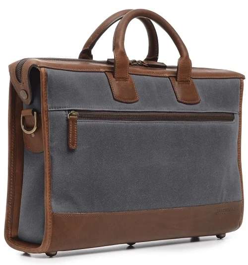 Korchmar Sawyer Waxed Canvas Laptop Briefcase 6 Korchmar Sawyer Waxed Canvas Laptop Briefcase - Image 6