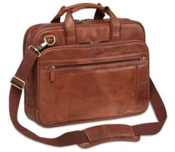 Mancini Arizona Leather Double Compartment Laptop Briefcase -Travel Luggage mancini arizona leather double compartment laptop briefcase 85