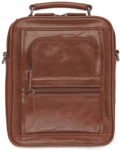 Mancini Arizona Leather Double Compartment Man Bag