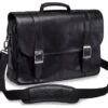 Mancini Arizona Leather Laptop Porthole Briefcase