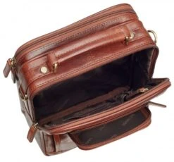 Mancini Arizona Leather Large Man Bag -Travel Luggage mancini arizona leather large man bag 89