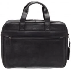 Mancini Beverly Hills Leather Single Compartment Laptop Briefcase