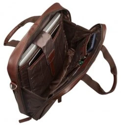 Mancini Beverly Hills Leather Single Compartment Laptop Briefcase -Travel Luggage mancini beverly hills single compartment laptop briefcase 64