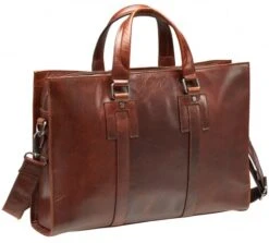 Mancini Buffalo Leather 14" Laptop Tote -Travel Luggage mancini buffalo leather 14 laptop tote 64