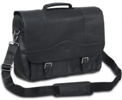 Mancini Buffalo Leather Laptop Porthole Briefcase