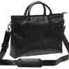Mancini Buffalo Leather Laptop Tote