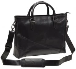 Mancini Buffalo Leather Laptop Tote