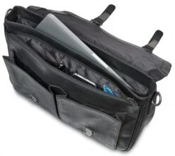 Mancini Buffalo Leather Single Compartment Laptop Briefcase -Travel Luggage mancini buffalo leather single compartment laptop briefcase 72