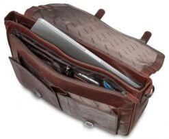 Mancini Buffalo Leather Single Compartment Laptop Briefcase -Travel Luggage mancini buffalo leather single compartment laptop briefcase 74