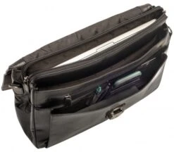 Mancini Buffalo Leather Triple Compartment Laptop Briefcase -Travel Luggage mancini buffalo leather triple compartment laptop briefcase 62