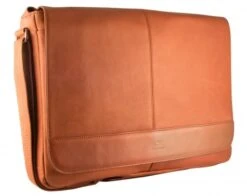 Mancini Colombian Leather Laptop Messenger Bag