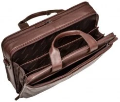 Mancini Milan Leather Double Compartment Laptop Briefcase -Travel Luggage mancini milan leather double compartment laptop briefcase 86