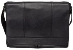 Mancini Milan Leather Laptop Messenger Bag